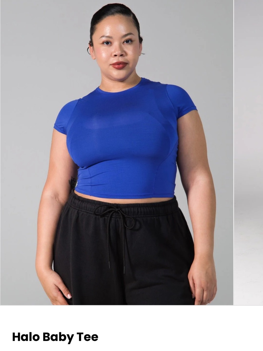 BuffBunny Halo Baby Tee - Rio Blue